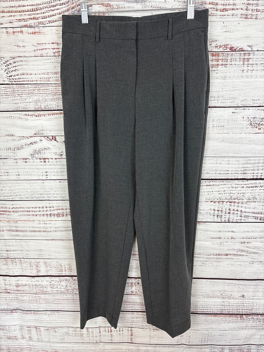 Rachel Zoe Charcoal Gray Ankle Trousers Dress Pants Office Career Womens Size 8